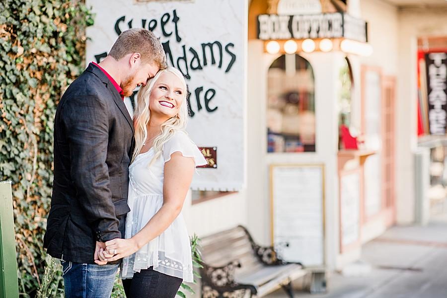 Sweet Fanny Adams at this Apple Barn engagement by Knoxville Wedding Photographer, Amanda May Photos.