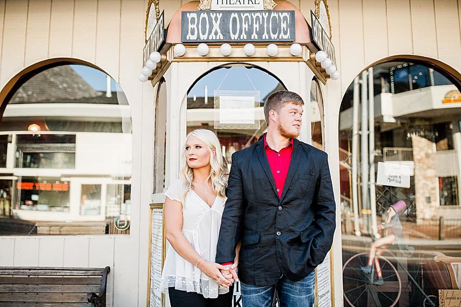 Pigeon Forge at this Apple Barn engagement by Knoxville Wedding Photographer, Amanda May Photos.