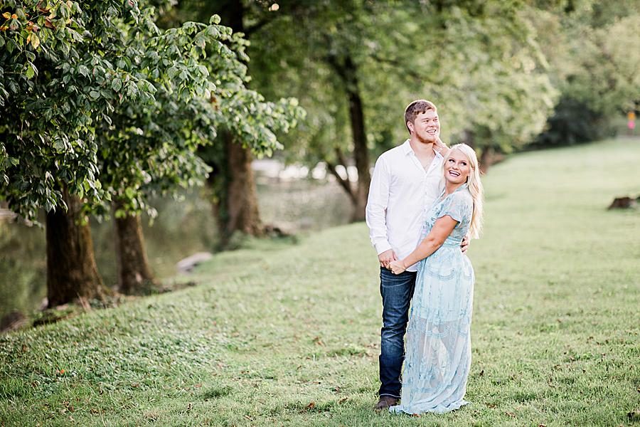 By the stream by Knoxville Wedding Photographer, Amanda May Photos.