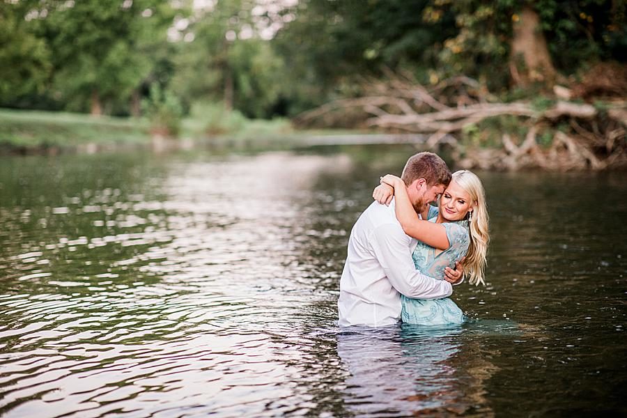 In the water by Knoxville Wedding Photographer, Amanda May Photos.