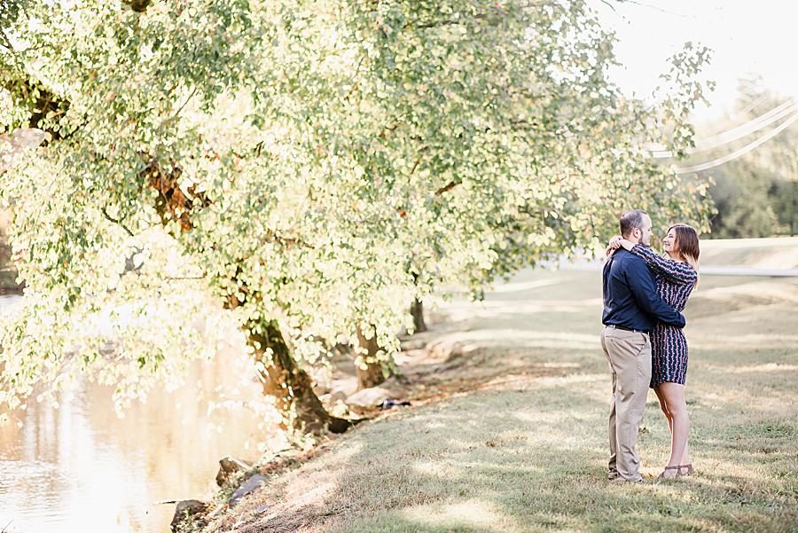 Mountain road at this Apple Barn Engagement by Knoxville Wedding Photographer, Amanda May Photos.