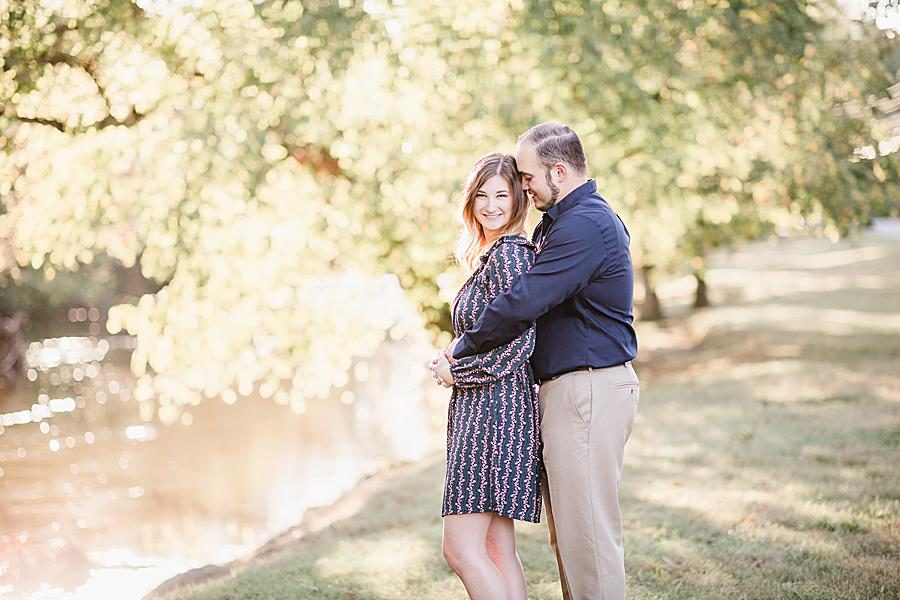 Forehead to temple at this Apple Barn Engagement by Knoxville Wedding Photographer, Amanda May Photos.