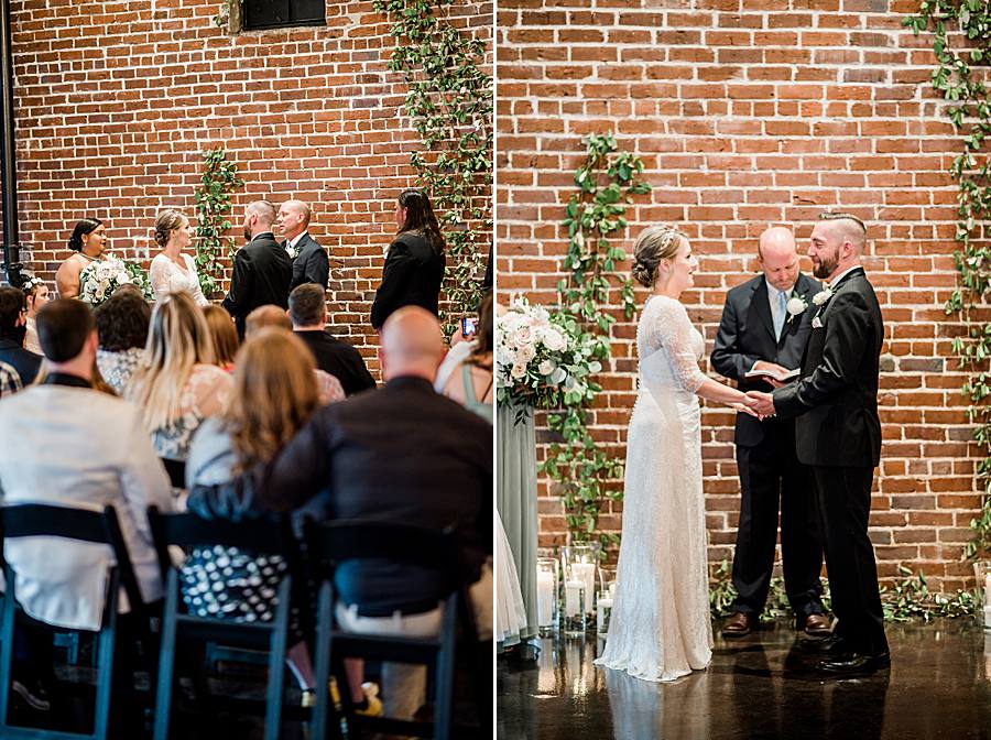 exchanging vows by associate photographer