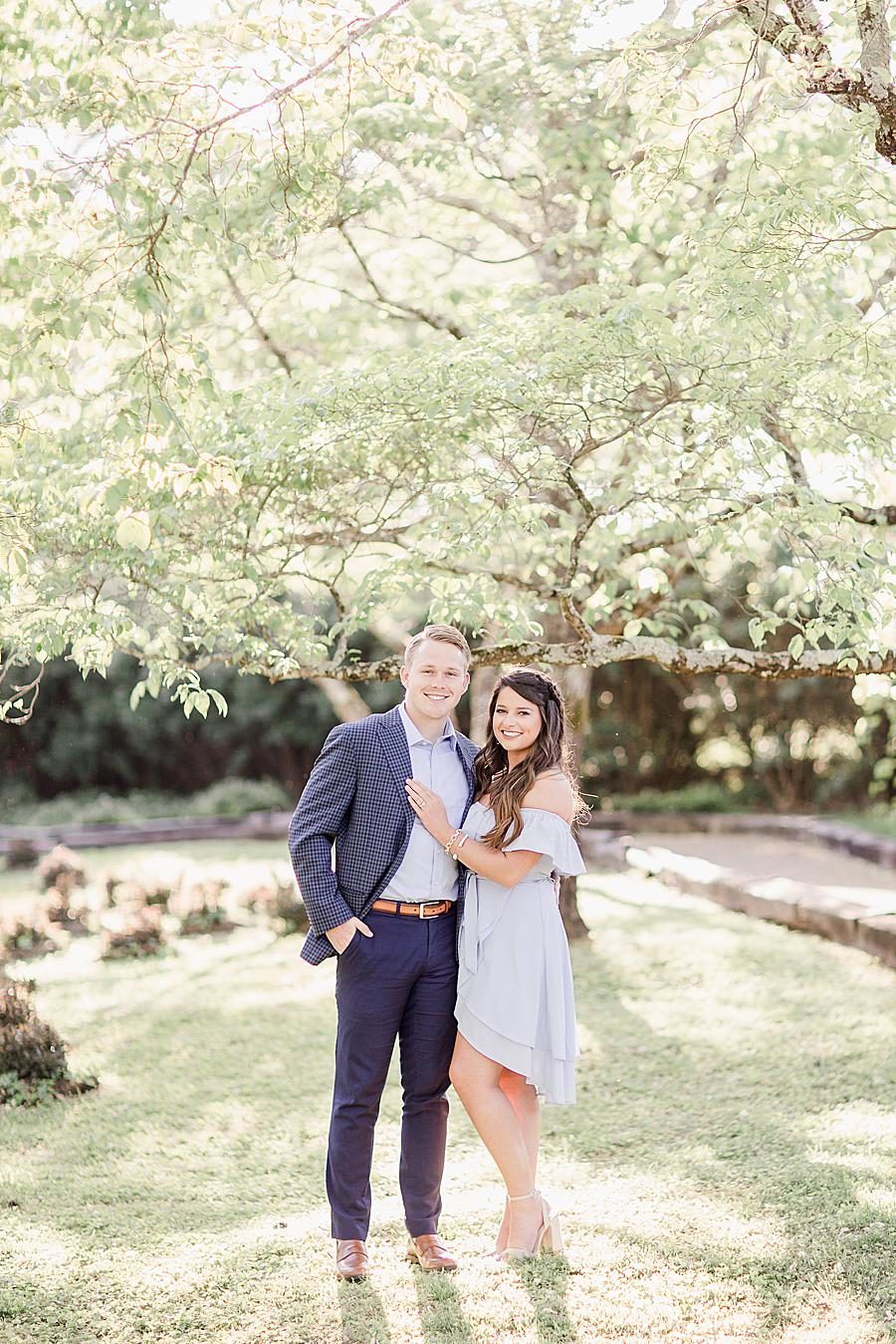 High low dress at this Baxter Gardens Portraits by Knoxville Wedding Photographer, Amanda May Photos.