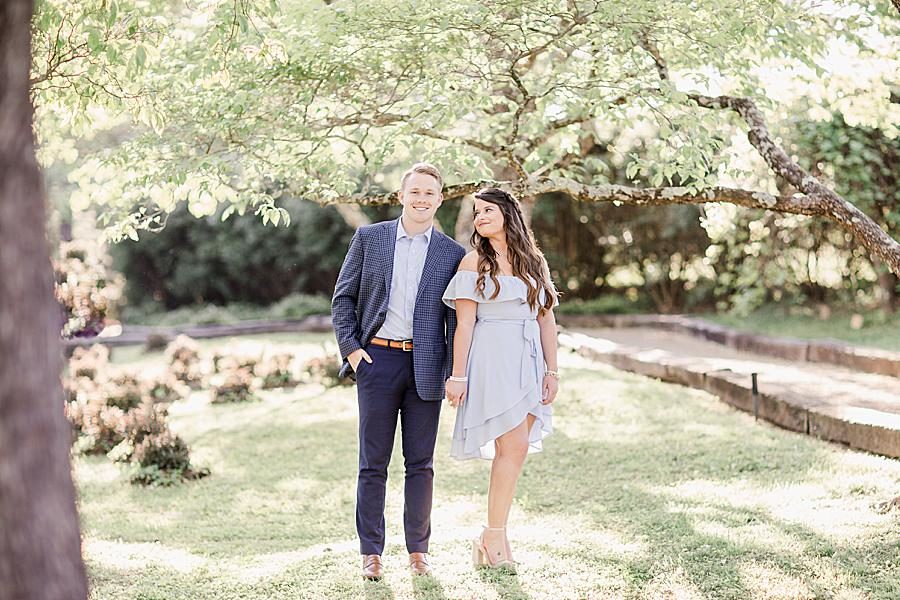 Engagement shoot outfits at this Baxter Gardens Portraits by Knoxville Wedding Photographer, Amanda May Photos.