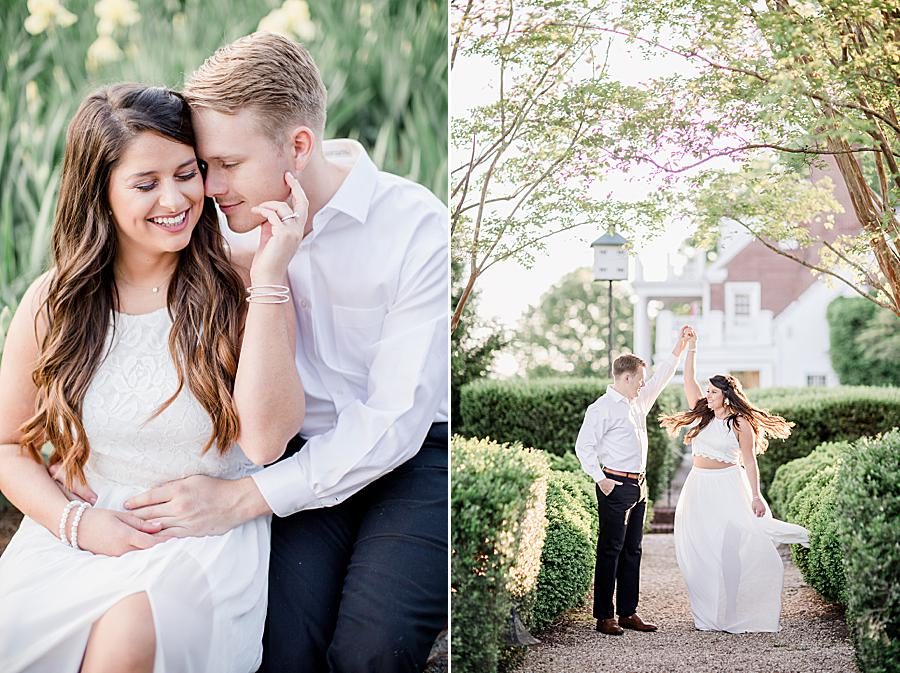 Sweet posing at this Baxter Gardens Portraits by Knoxville Wedding Photographer, Amanda May Photos.