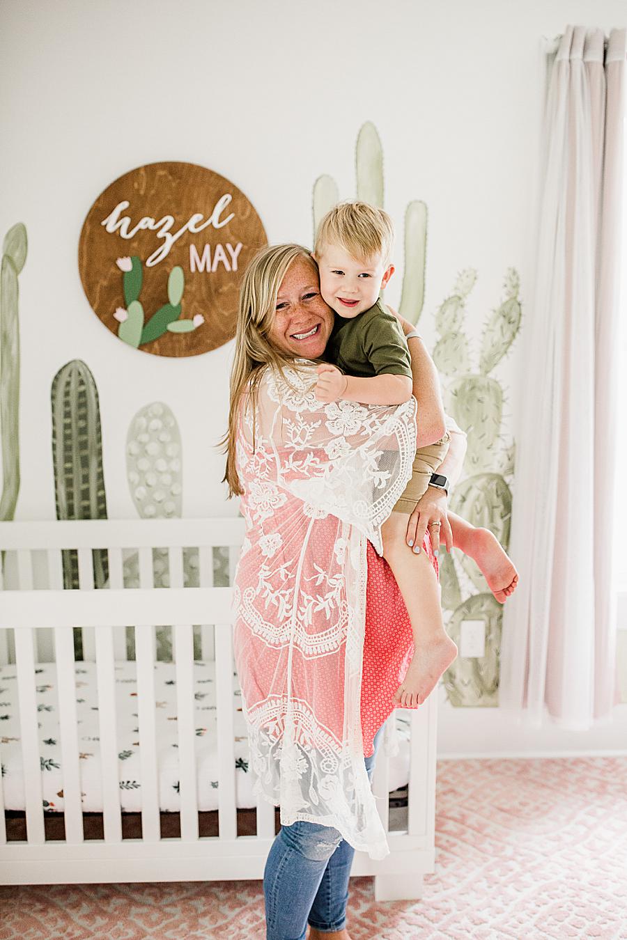 Mom and son by Knoxville Wedding Photographer, Amanda May Photos.