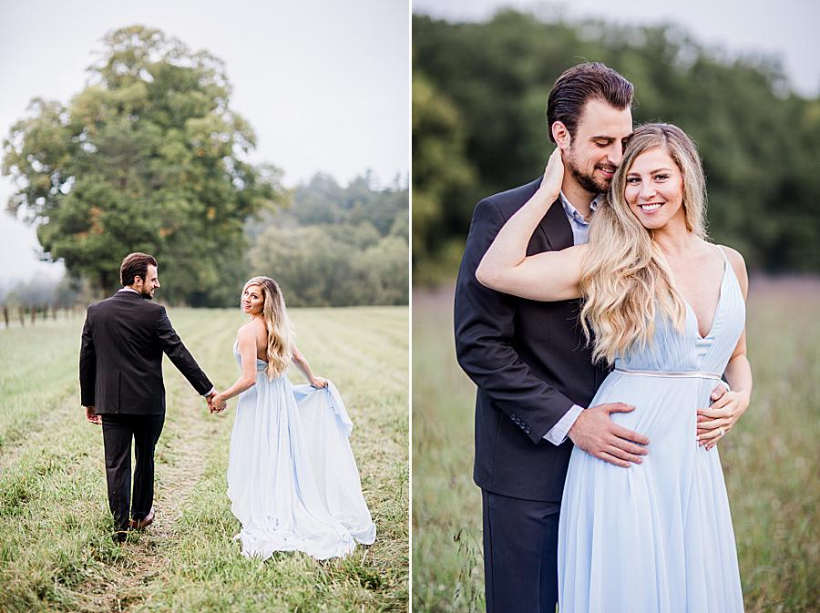 hand on neck at cades cove engagement session