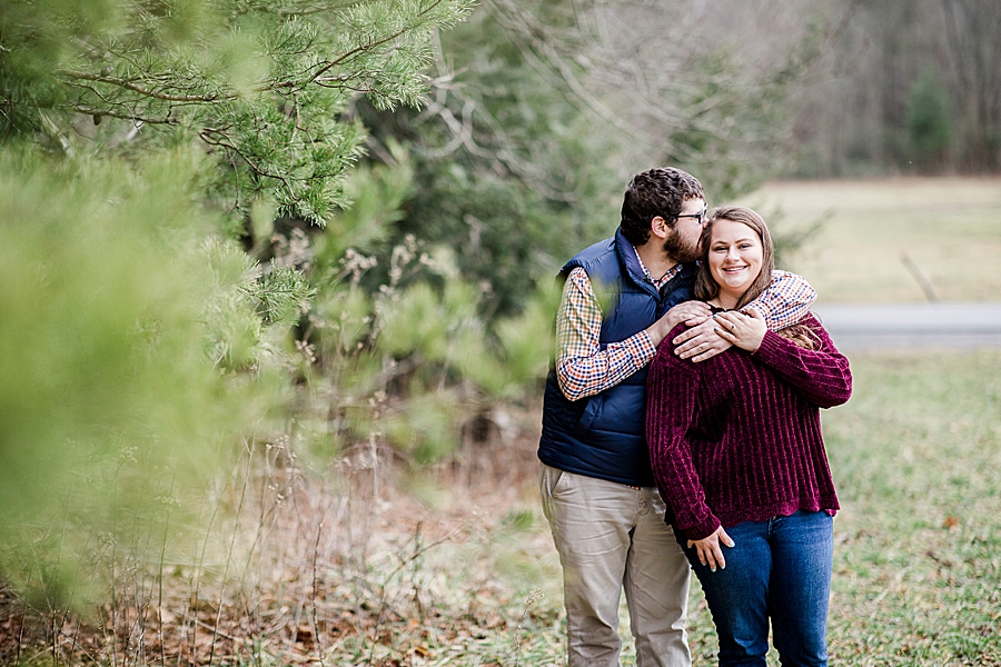 cranberry sweater at cades cove proposal