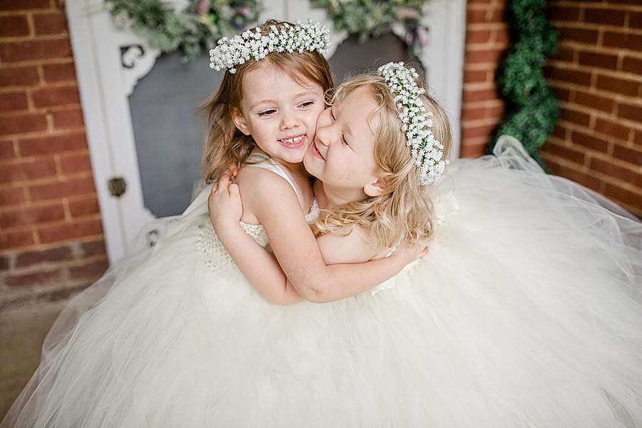 Flower girls at this Cardwell Manor Wedding by Knoxville Wedding Photographer, Amanda May Photos.
