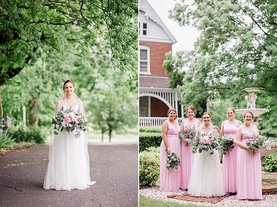 Bridal portrait at this Cardwell Manor Wedding by Knoxville Wedding Photographer, Amanda May Photos.