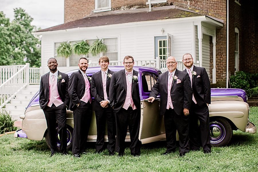 Getaway car at this Cardwell Manor Wedding by Knoxville Wedding Photographer, Amanda May Photos.