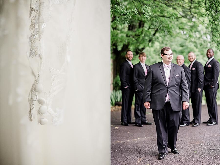 The veil at this Cardwell Manor Wedding by Knoxville Wedding Photographer, Amanda May Photos.