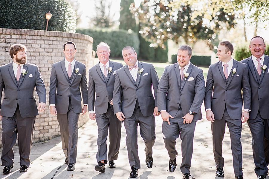 Groomsmen at this Wedding at Castleton Farms by Knoxville Wedding Photographer, Amanda May Photos.