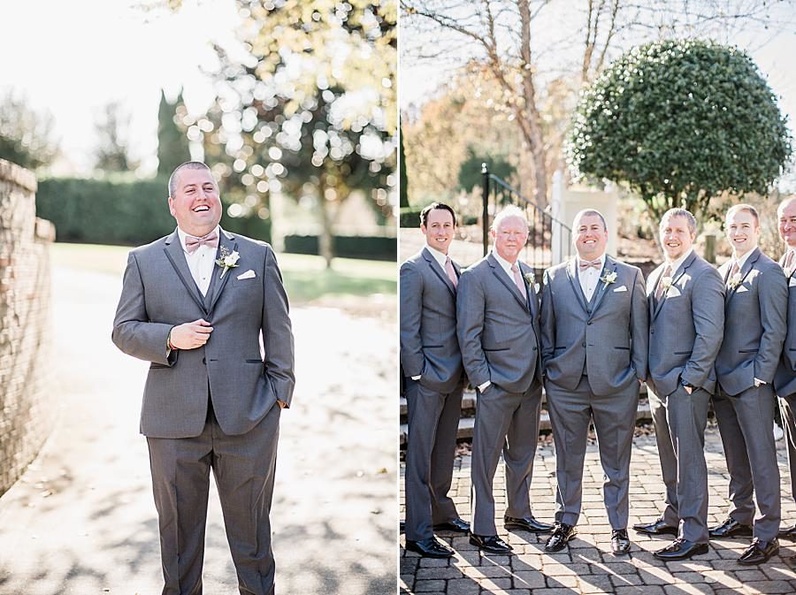 Groom portrait at this Wedding at Castleton Farms by Knoxville Wedding Photographer, Amanda May Photos.