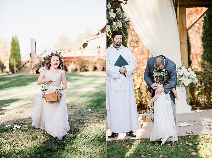 Hug at this Wedding at Castleton Farms by Knoxville Wedding Photographer, Amanda May Photos.