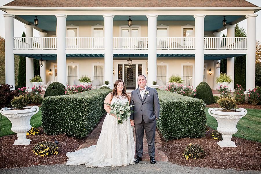 Boxwoods at this Wedding at Castleton Farms by Knoxville Wedding Photographer, Amanda May Photos.