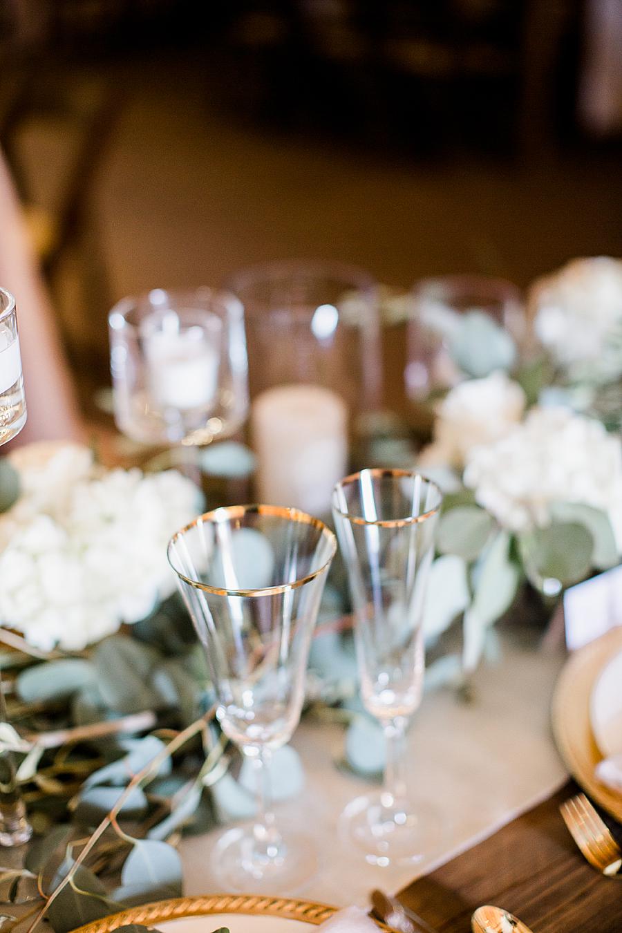 Crystal glasses by Knoxville Wedding Photographer, Amanda May Photos.