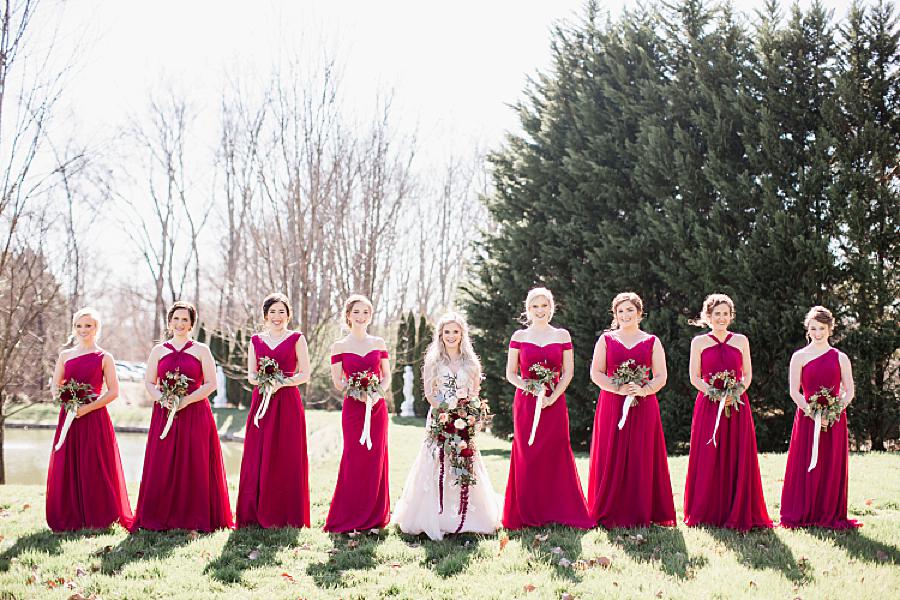 Red bridesmaid dresses
