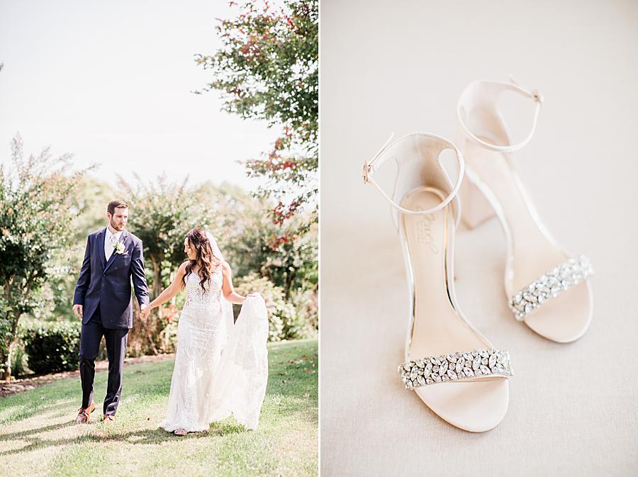 Wedding shoes at castleton vow renewal