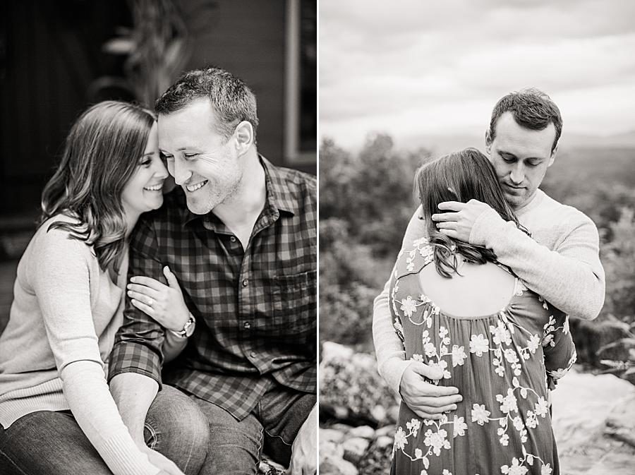 Flower dress at this Eagle Rock engagement by Knoxville Wedding Photographer, Amanda May Photos.