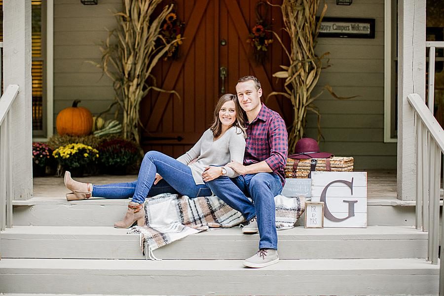Home decor at this Eagle Rock engagement by Knoxville Wedding Photographer, Amanda May Photos.