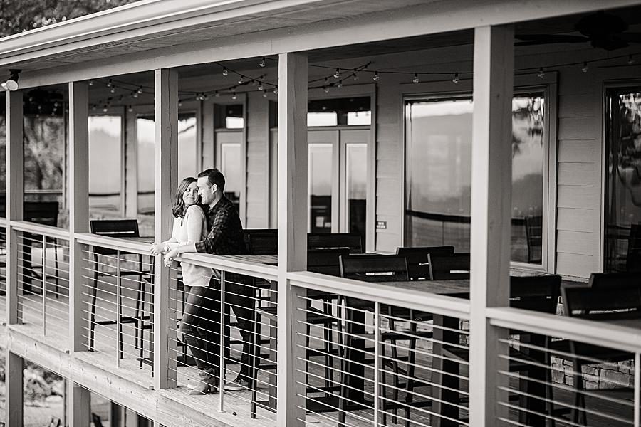 Black and white at this Eagle Rock engagement by Knoxville Wedding Photographer, Amanda May Photos.