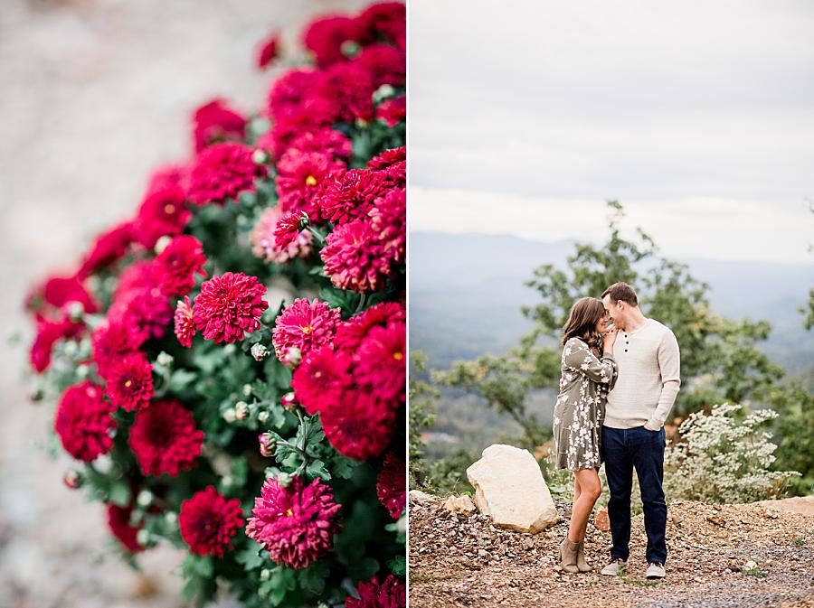 Old Navy dress at this Eagle Rock engagement by Knoxville Wedding Photographer, Amanda May Photos.