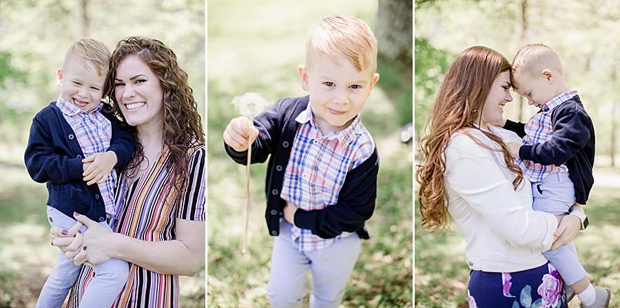 Aunt and nephew at this Easter 2019 by Knoxville Wedding Photographer, Amanda May Photos.