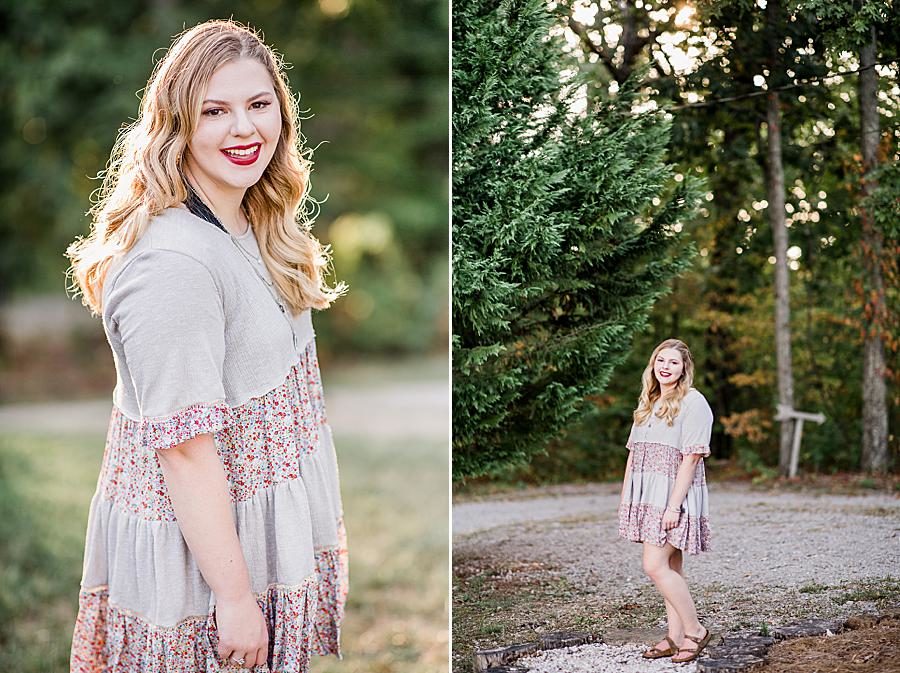 Smiling at this Estate of Grace senior session by Knoxville Wedding Photographer, Amanda May Photos.