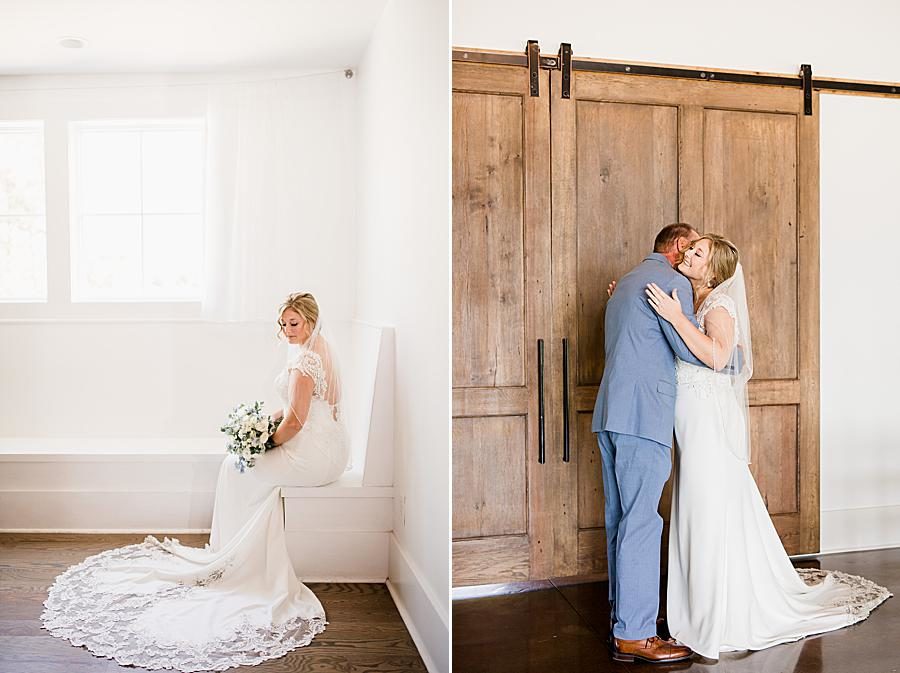 Barn doors at this Graystone Quarry wedding by Knoxville Wedding Photographer, Amanda May Photos.
