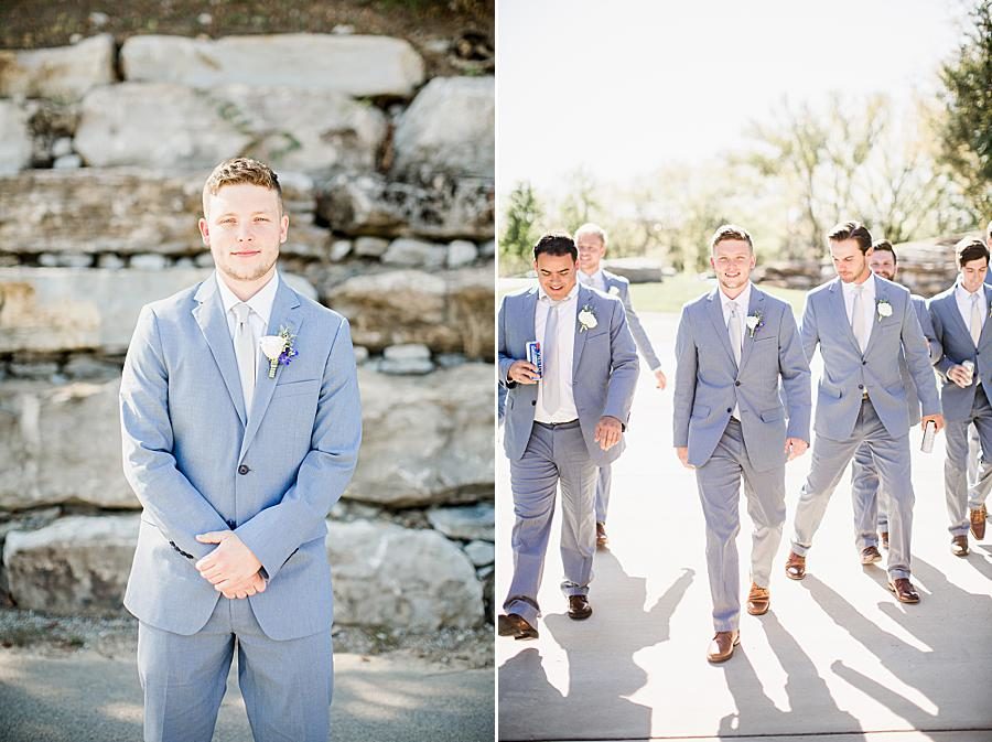 Perfect lighting at this Graystone Quarry wedding by Knoxville Wedding Photographer, Amanda May Photos.