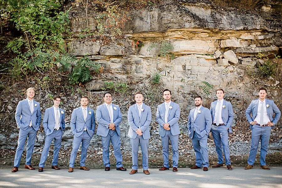 Quarry wall at this Graystone Quarry wedding by Knoxville Wedding Photographer, Amanda May Photos.