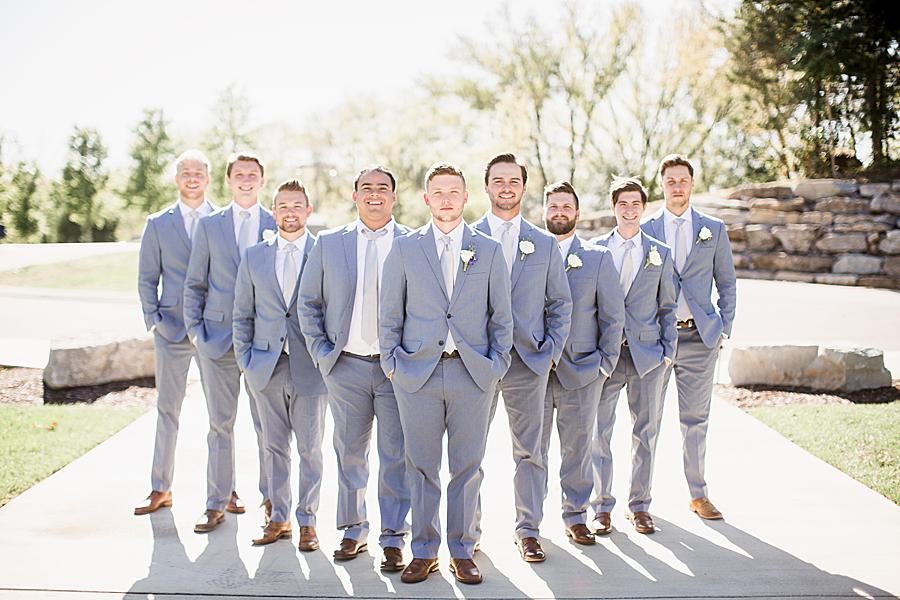 Hands in pockets at this Graystone Quarry wedding by Knoxville Wedding Photographer, Amanda May Photos.