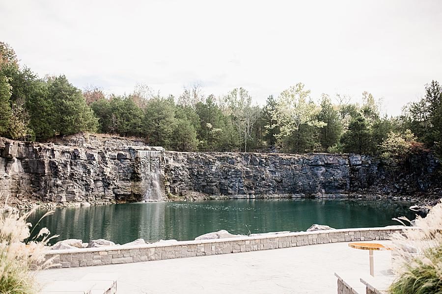 Quarry at this Graystone Quarry wedding by Knoxville Wedding Photographer, Amanda May Photos.