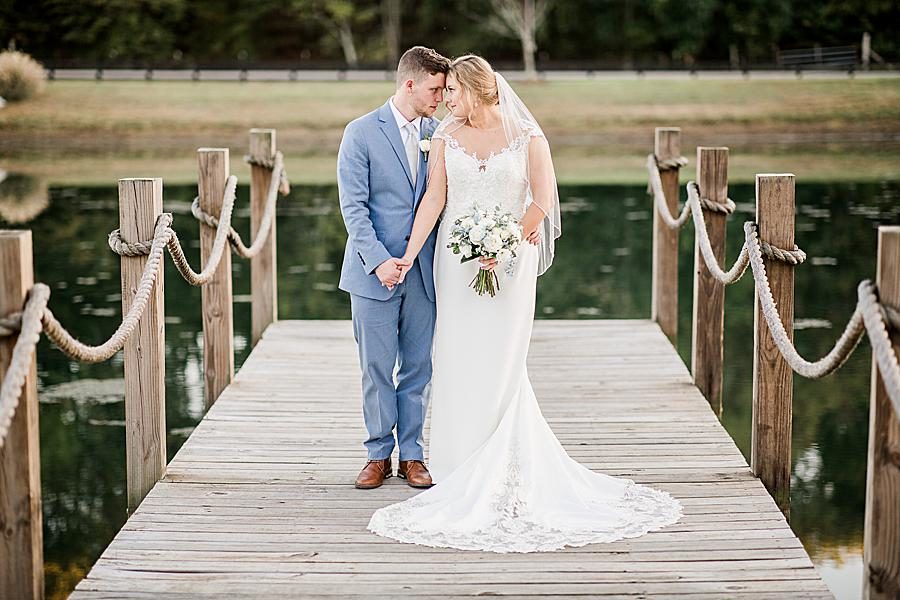 Quarry dock at this Graystone Quarry wedding by Knoxville Wedding Photographer, Amanda May Photos.