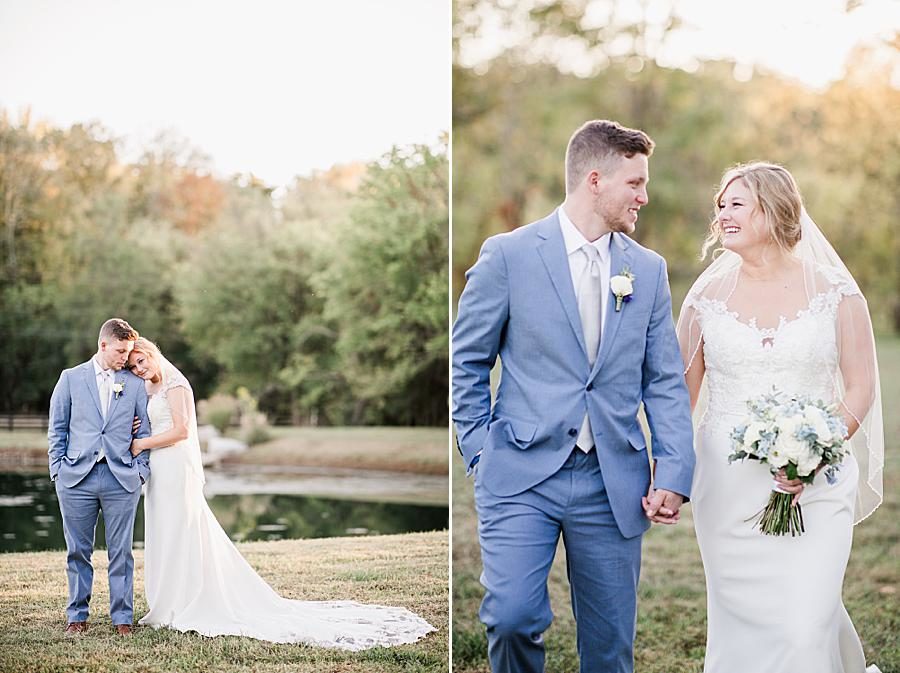 Mr. and Mrs. at this Graystone Quarry wedding by Knoxville Wedding Photographer, Amanda May Photos.