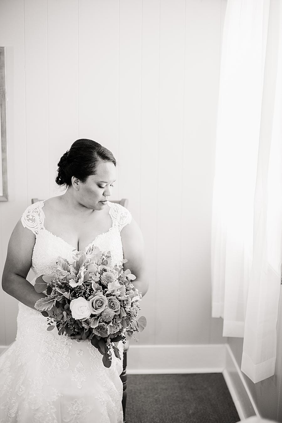 Bridal portrait at this Holston Hills Country Club wedding by Knoxville Wedding Photographer, Amanda May Photos.