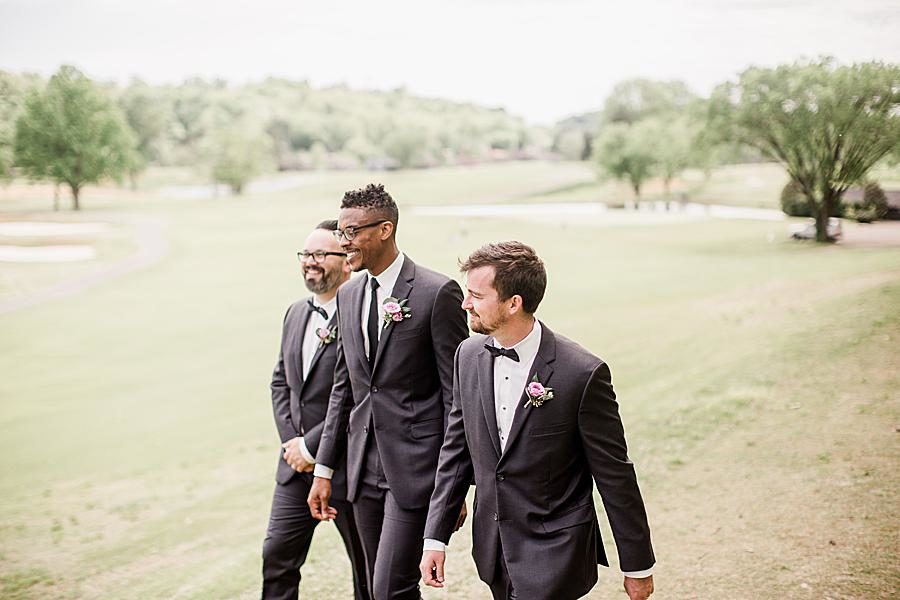 Open field at this Holston Hills Country Club wedding by Knoxville Wedding Photographer, Amanda May Photos.
