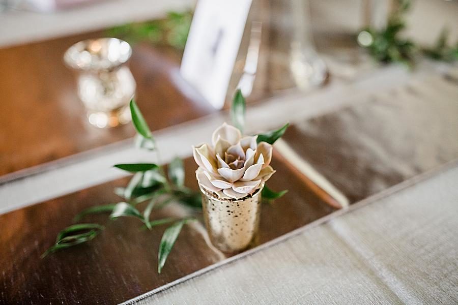 Flower dessert at this Holston Hills Country Club wedding by Knoxville Wedding Photographer, Amanda May Photos.