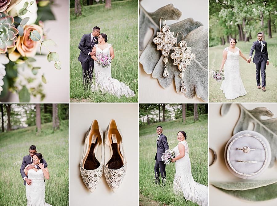 Collage at this Holston Hills Country Club wedding by Knoxville Wedding Photographer, Amanda May Photos.
