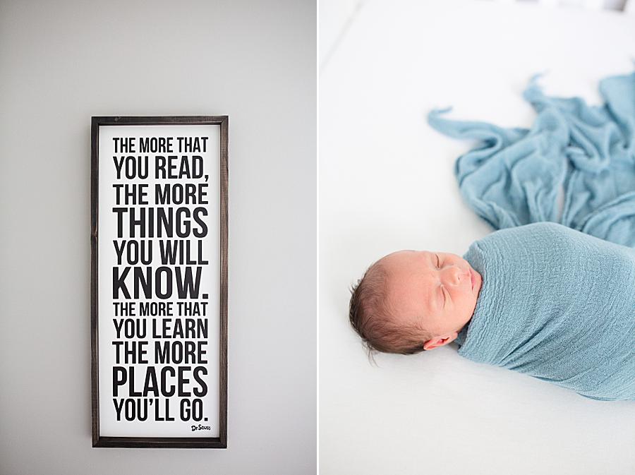 nursery sign at home newborn