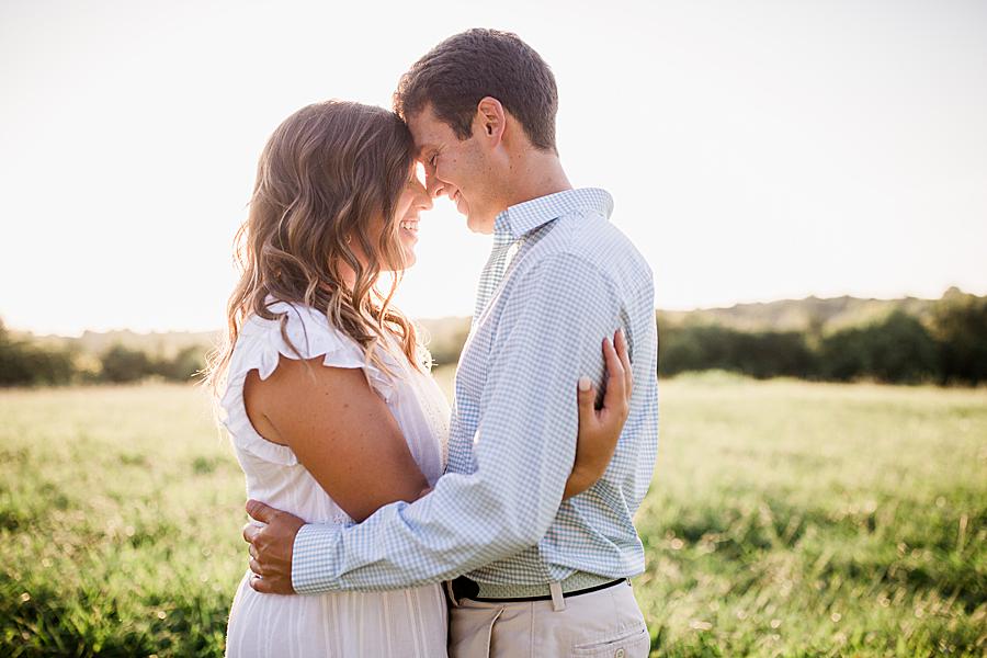 golden hour at hunter valley farm engagement