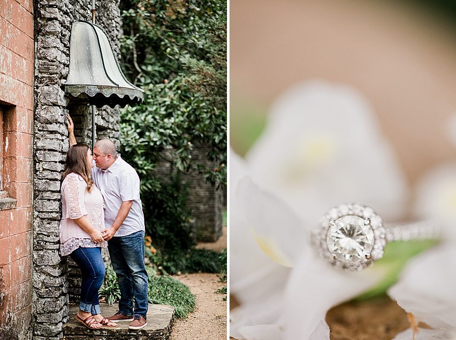 Engagement ring at this Volunteer Landing engagement session by Knoxville Wedding Photographer, Amanda May Photos.
