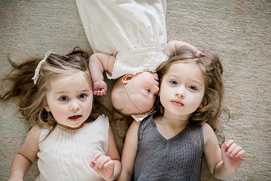 All three girls at this Knoxville Lifestyle by Knoxville Wedding Photographer, Amanda May Photos.