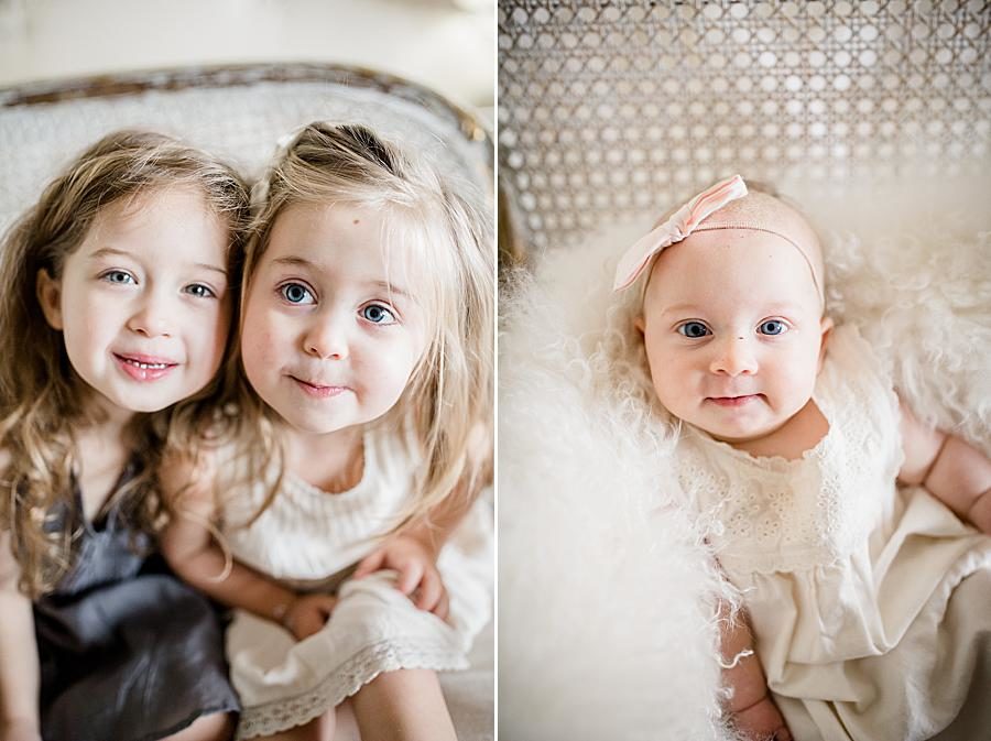 Pink bow at this Knoxville Lifestyle by Knoxville Wedding Photographer, Amanda May Photos.