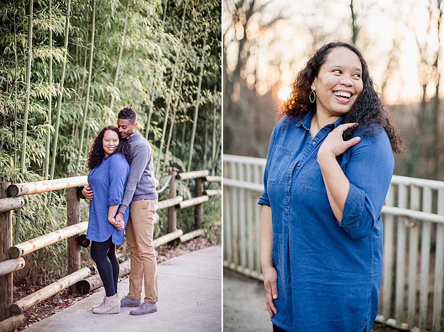 Bamboo at this Knoxville Zoo engagement by Knoxville Wedding Photographer, Amanda May Photos.