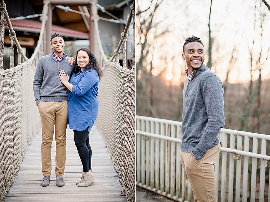 Sunset at this Knoxville Zoo engagement by Knoxville Wedding Photographer, Amanda May Photos.