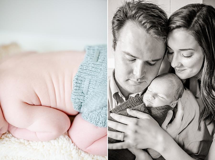 Baby rolls at this newborn session by Knoxville Wedding Photographer, Amanda May Photos.