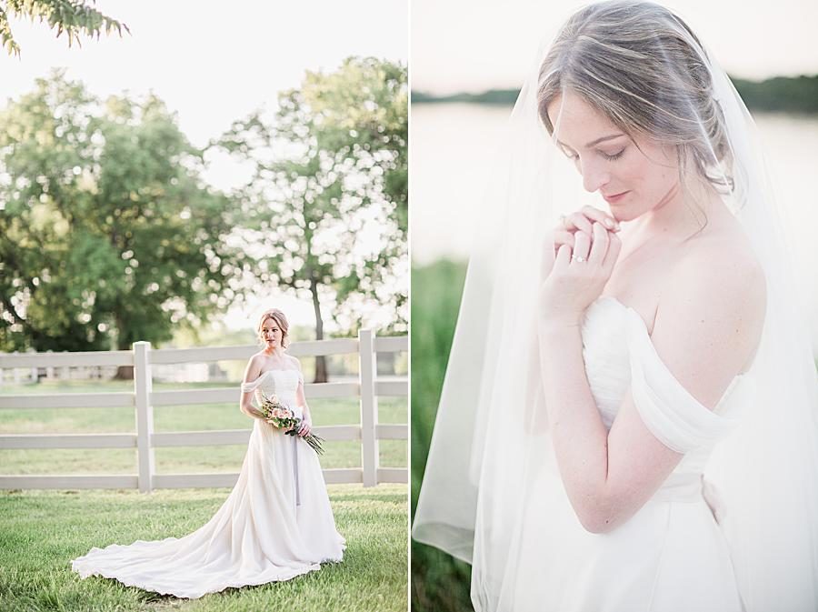 Bridal portrait at this Marblegate Farm Bridal Session by Knoxville Wedding Photographer, Amanda May Photos.